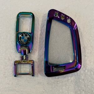 BMW Iridescent Keychain & BMW Iridescent Car Key Fob Case Cover